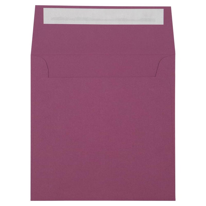 LUXPaper Square Invitation Envelopes | Peel & Press | 5 1/2" x 5 1/2" | Vintage Plum | 80lb. Text | 50 Qty - Image 3